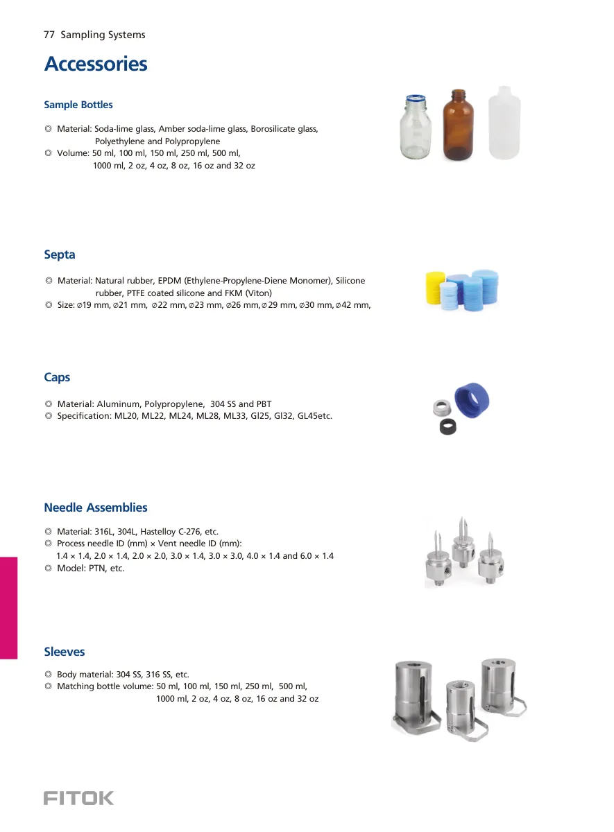 Sampling Systems Accessories