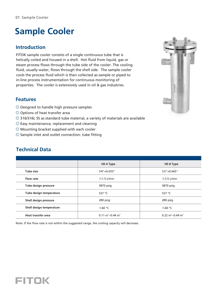 Sample Cooler, HE Series