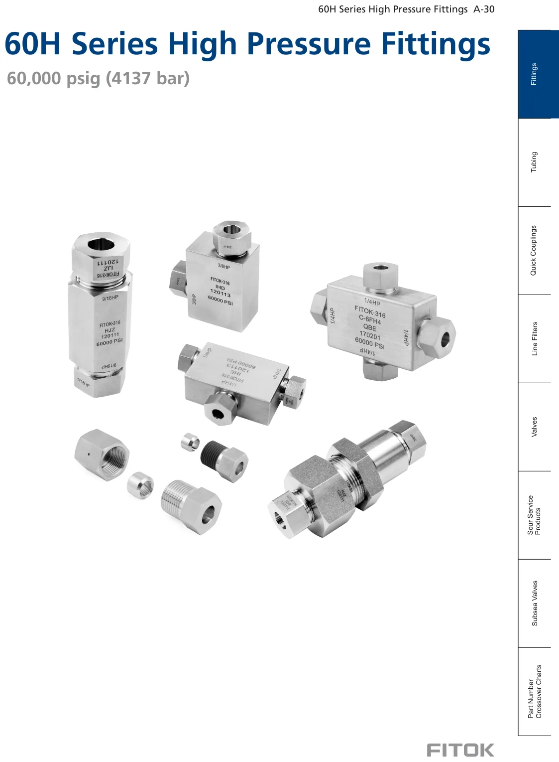 60H Series High Pressure Fittings (Catalog)
