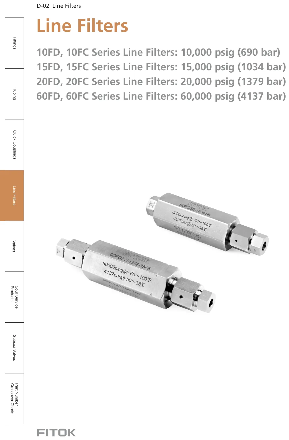 Medium and High Pressure Line Filters