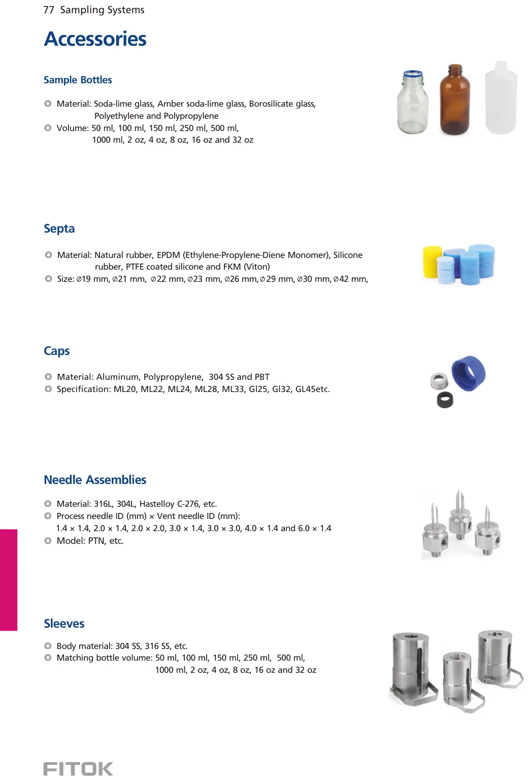 Sampling Systems Accessories (Catalog)