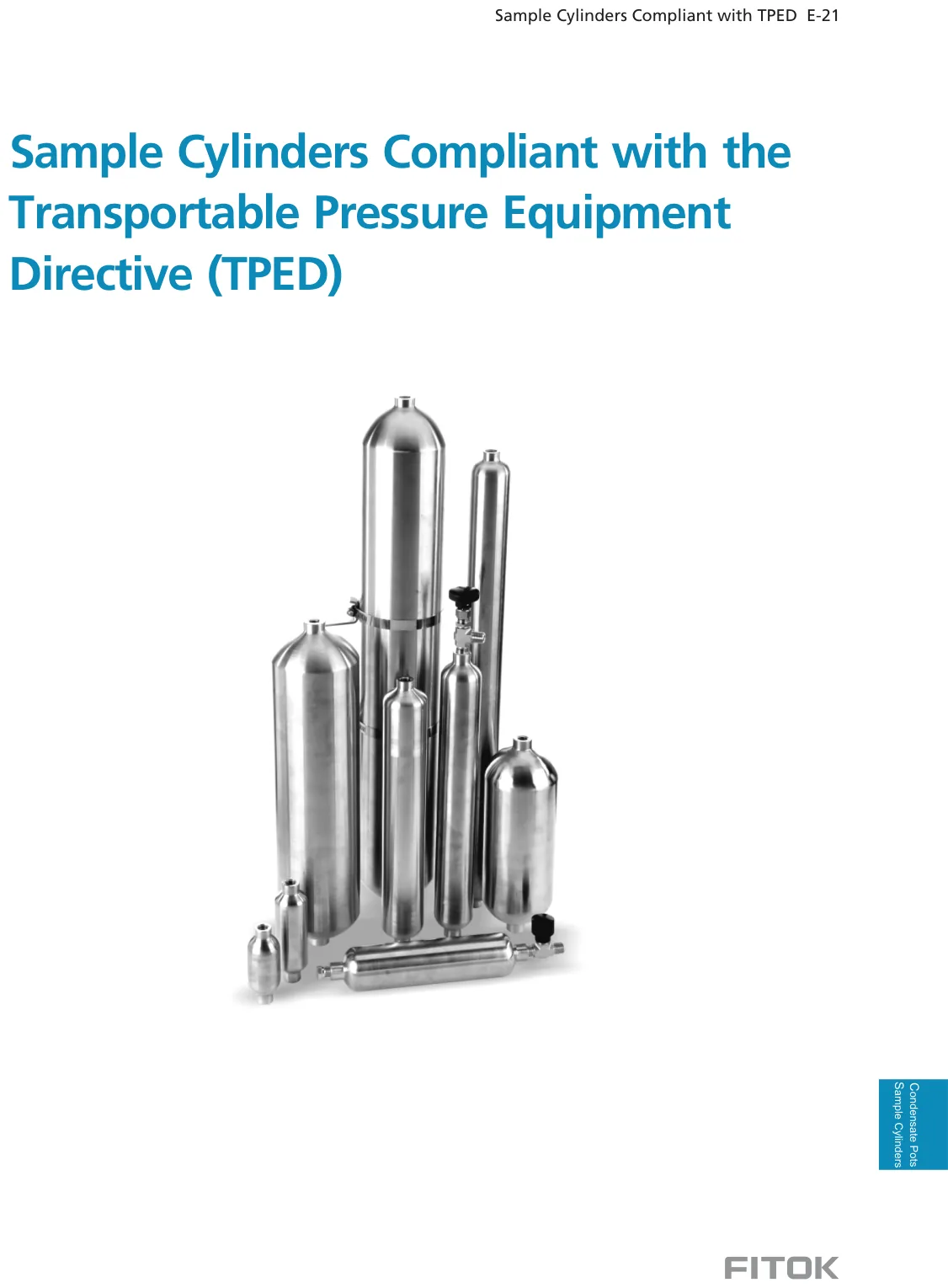TPED Compliant Sample Cylinders (Catalog)