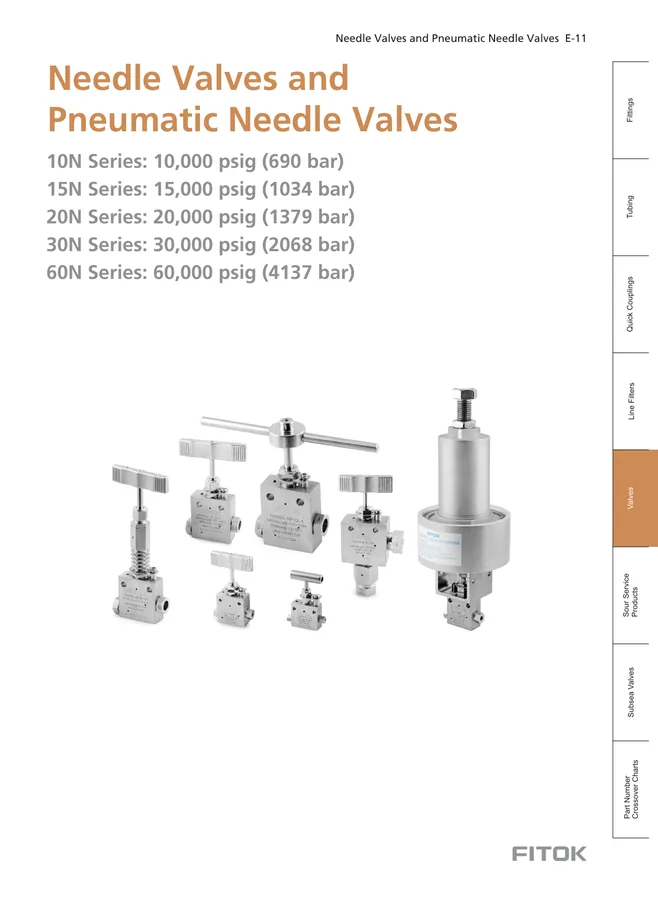 Needle Valves and Pneumatic Needle Valves (Catalog)