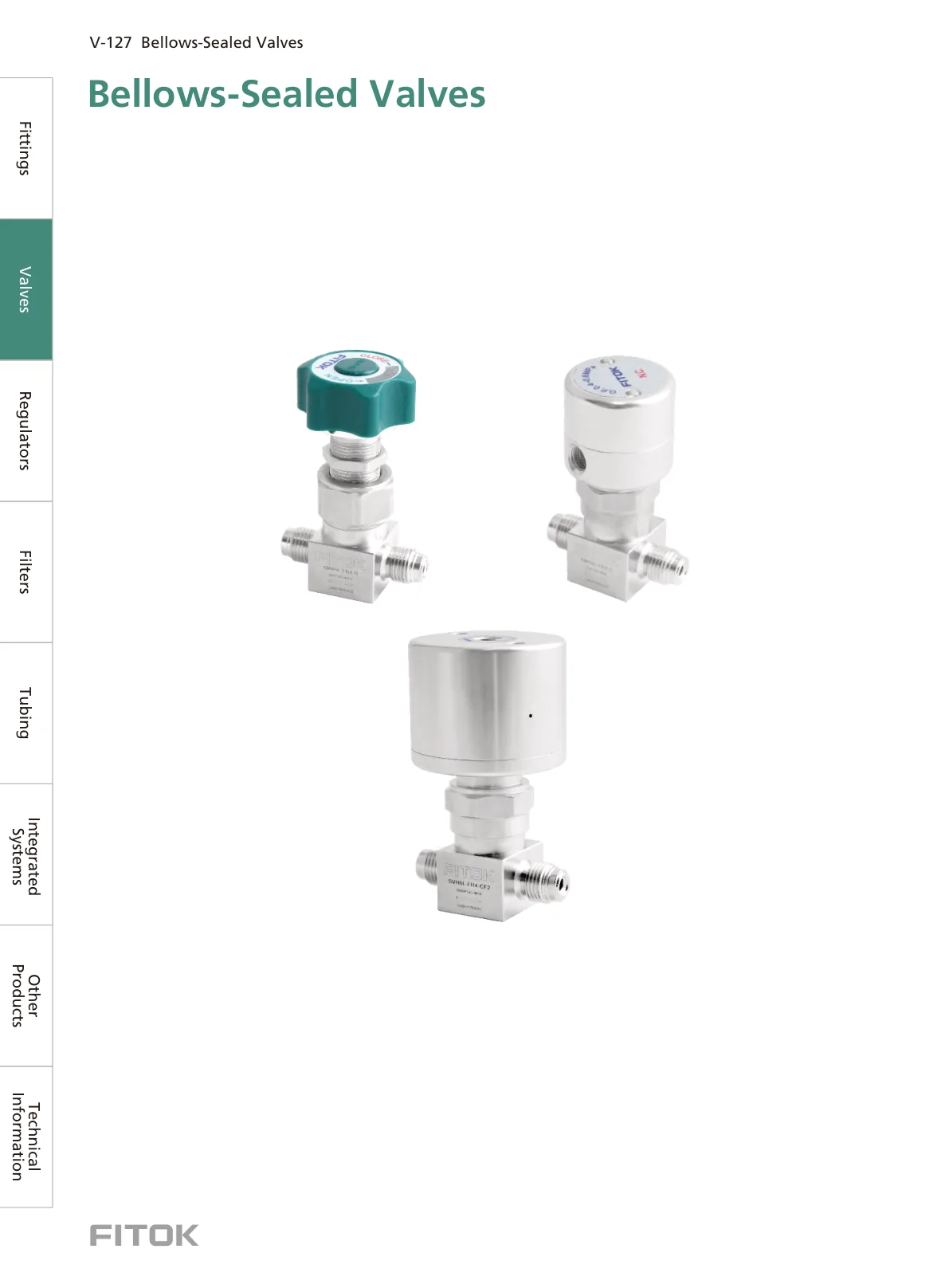 Ultra High Purity Bellows-Sealed Valves