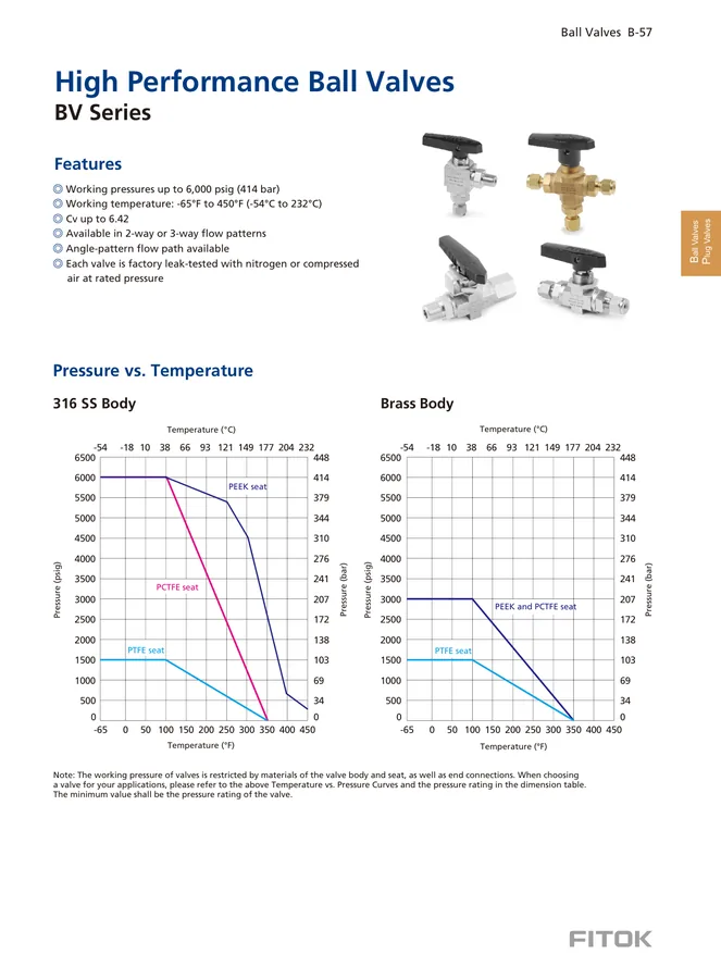 High Performance Ball Valves, BV Series