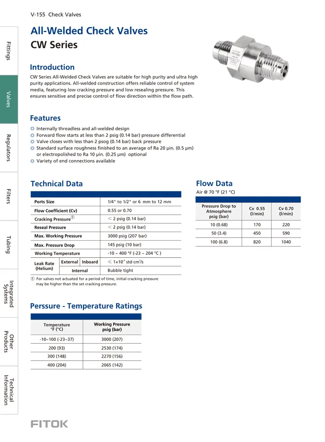 All-Welded Check Valves, CW Series