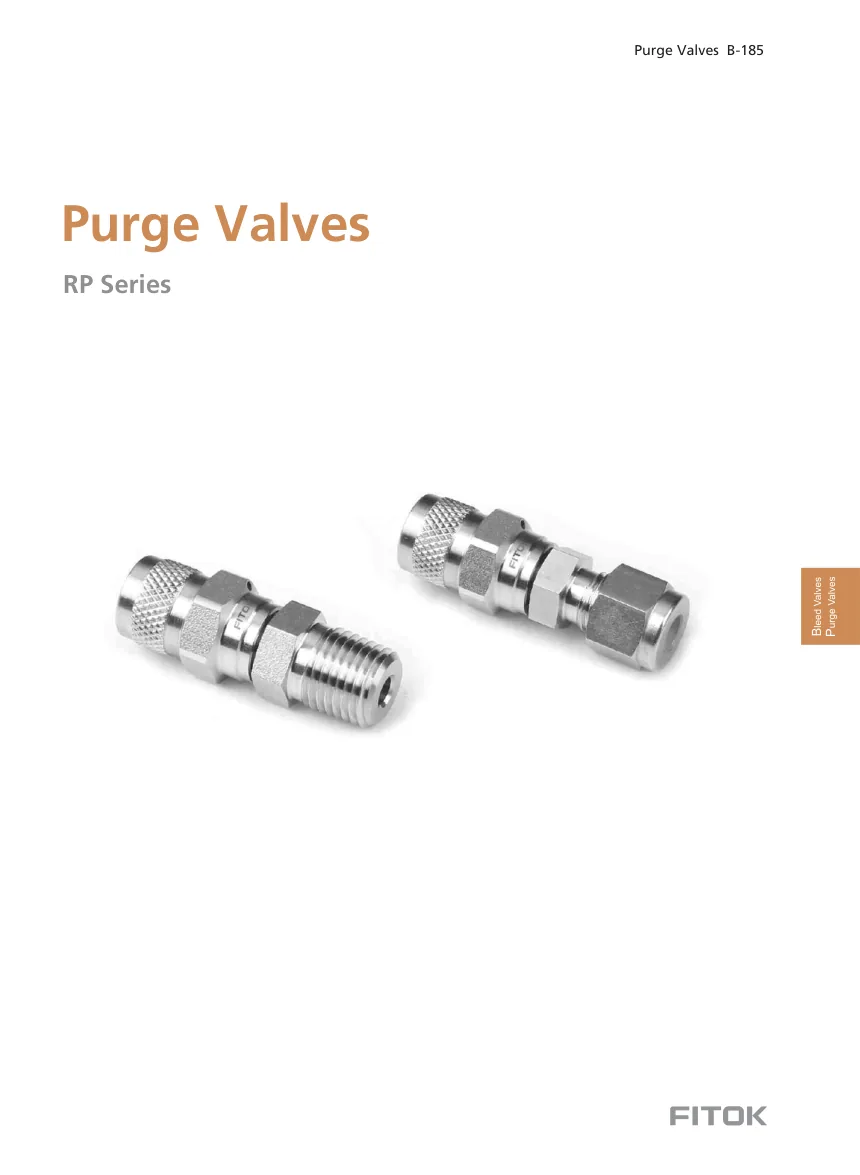 Purge Valves, RP Series